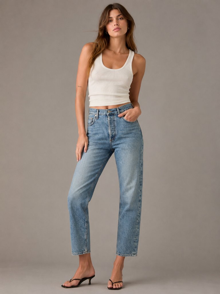 Agolde Riley Straight Crop Jeans 26
